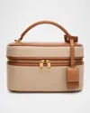 Saint Laurent Vanity Crossbody Bag In Canvas And Leather