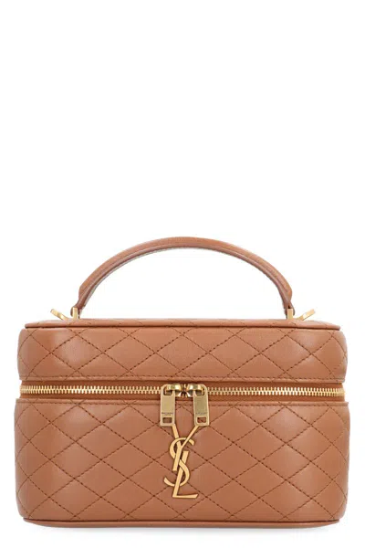 SAINT LAURENT SAINT LAURENT VANITY GABY LEATHER BAG