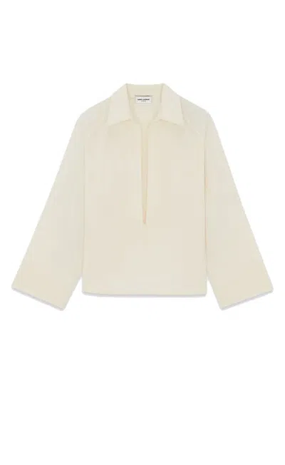 SAINT LAURENT SAINT LAURENT VAREUSE COTTON SHIRT