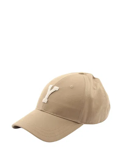 Pre-owned Saint Laurent Varsity Y Baseball Cap In Neutral