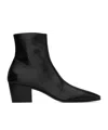 Saint Laurent Vassili 60mm Leather Boots In Black
