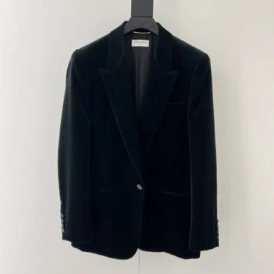 Pre-owned Saint Laurent Velour Blazer In All Sizes In Green