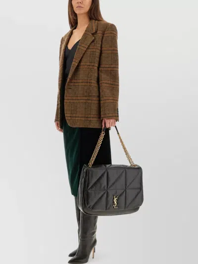 Saint Laurent Velvet Crossover Midi Skirt In Multi