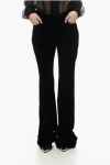 SAINT LAURENT VELVET FLARED PANTS