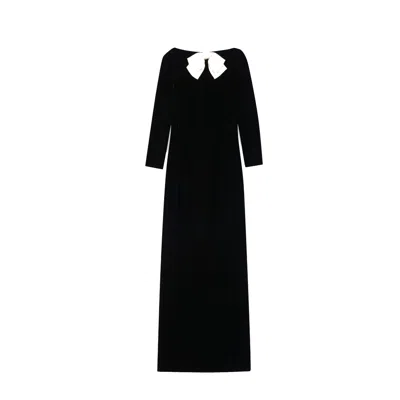 SAINT LAURENT SAINT LAURENT VELVET LONG DRESS