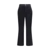 Saint Laurent Velvet Trousers Featuring Pockets In Black