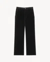 Saint Laurent Velvet Trousers Featuring Pockets In Black