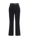 Saint Laurent Velvet Trousers Featuring Pockets In Black