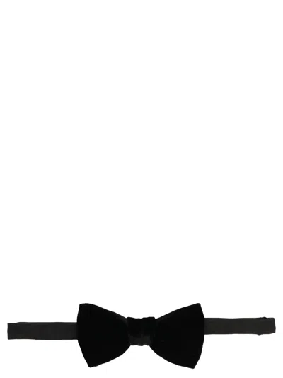 Saint Laurent Velvet Papillon In Black