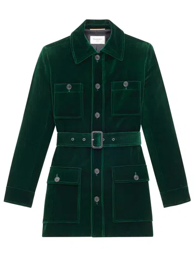 SAINT LAURENT VELVET SAHARAN JACKET