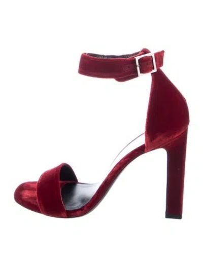 Pre-owned Saint Laurent Velvet Sandals In Multi