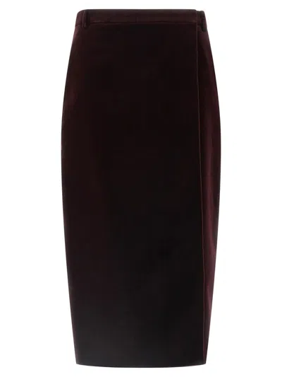 SAINT LAURENT SAINT LAURENT VELVET SKIRT