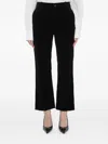 Saint Laurent Velvet Trousers Featuring Pockets In Black