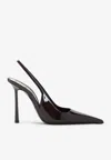 Saint Laurent Vendome 110 Leather Pumps In Brown