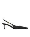 Saint Laurent Vendome Slingback Pumps In Smooth Leather In Black