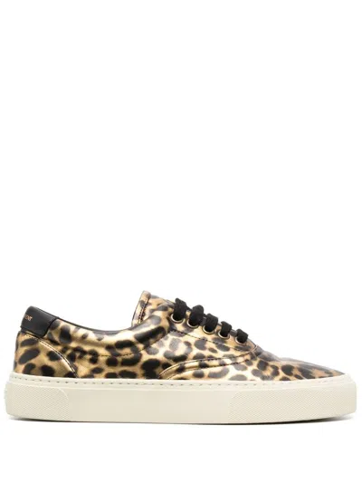 Saint Laurent Venice Sneakers In Gold