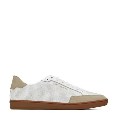 Saint Laurent Venice Low-top Sneakers In White