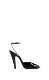 Saint Laurent Venus Chain 110mm Pumps In Black