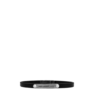 Saint Laurent Versatile And Stylish Bracelet In Black