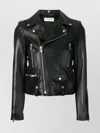 Saint Laurent Black Leather Motorcycle Biker Jacket