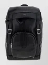 Saint Laurent Versatile Leather Backpack Featuring Zip Pocket In Black