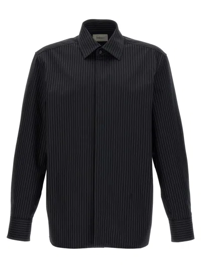 SAINT LAURENT SAINT LAURENT VERTICAL STRIPE COTTON SHIRT