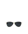 Saint Laurent Vesper Aviator-frame Sunglasses In Black