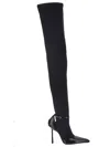 Saint Laurent Vesper Boots In Black