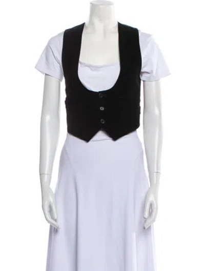 Pre-owned Saint Laurent Vest In Black