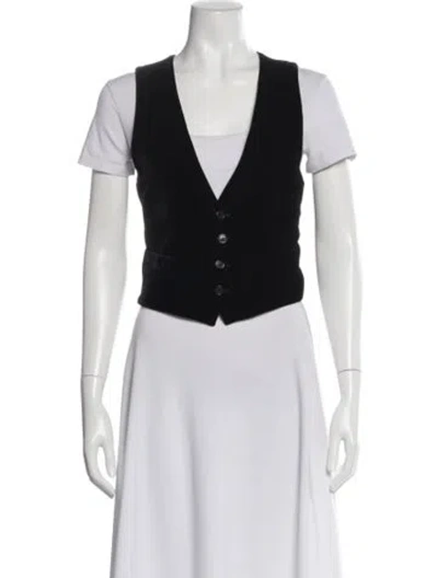 Pre-owned Saint Laurent Vest In Black