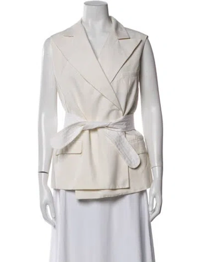 Pre-owned Saint Laurent Vest In Neutral