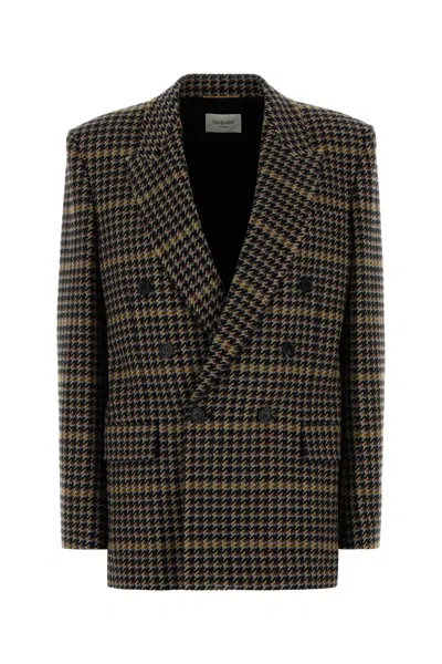 Saint Laurent Veste In Brown