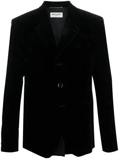 SAINT LAURENT SAINT LAURENT VESTE COURTE VELOURS 3BTS VELO