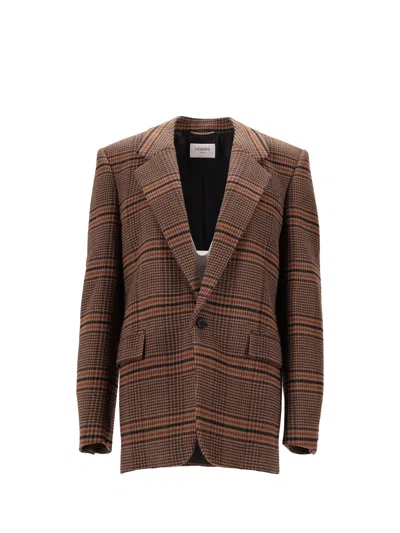 Saint Laurent Veste Prince De Galles Tricolo In Multi