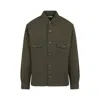 Saint Laurent Vibrant Green Cotton Button-up Shirt In Green