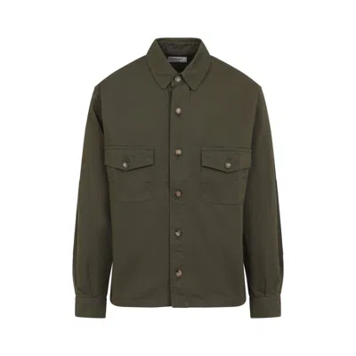 Saint Laurent Vibrant Green Cotton Button-up Shirt