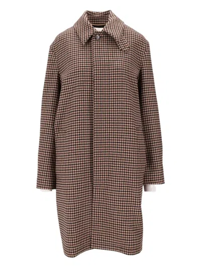 SAINT LAURENT VICHY CHECKED COAT