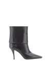 Saint Laurent 85mm Folded Boots In Black