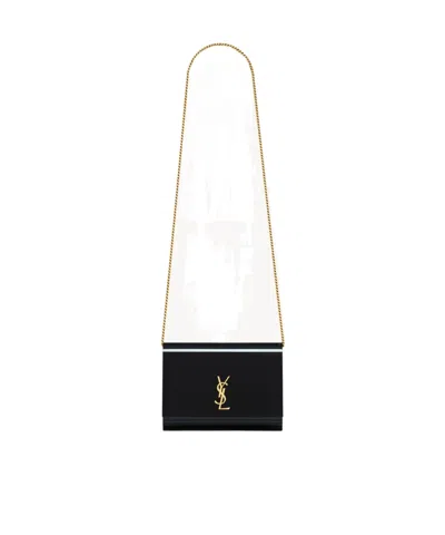 Saint Laurent Vicky Minaudière In Plexiglas