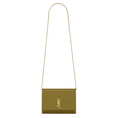 Pre-owned Saint Laurent Vicky Minaudière In Plexiglas 'verde' | Green | Women's Size Onesize