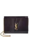 Saint Laurent Vicky Minaudiere Plexiglas Shoulder Bag In Black