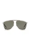 Saint Laurent Victoire Aviator-frame Metal Sunglasses