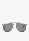 Saint Laurent Victoire Aviator-frame Metal Sunglasses