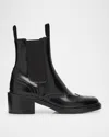 Saint Laurent Vincent Smooth Leather Chelsea Boots Shoes In Black