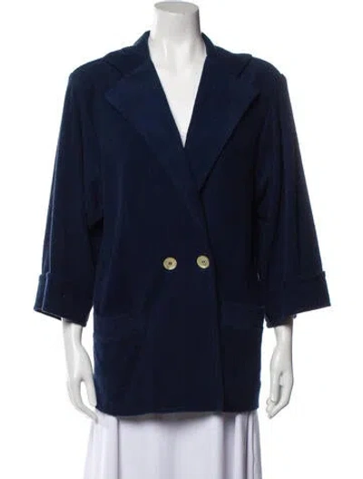 Pre-owned Saint Laurent Vintage 1970's Blazer In Blue