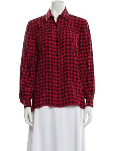 Pre-owned Saint Laurent Vintage 1980's Blouse In Multi