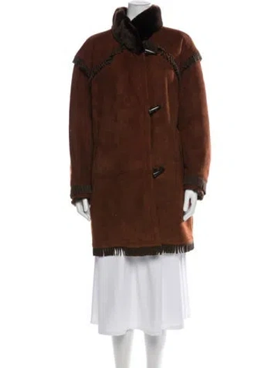 Pre-owned Saint Laurent Vintage 1980's Coat In Brown