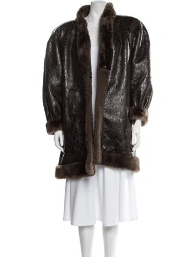Pre-owned Saint Laurent Vintage 1980's Jacket In Brown