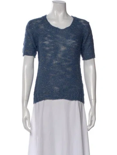 Pre-owned Saint Laurent Vintage 1980's Sweater In Blue
