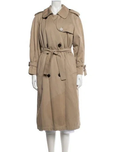 Pre-owned Saint Laurent Vintage 1980's Trench Coat In Neutrals
